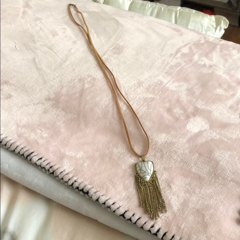 Leather necklace